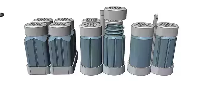 Salt pepper shaker jar box easy print without support 3D print model