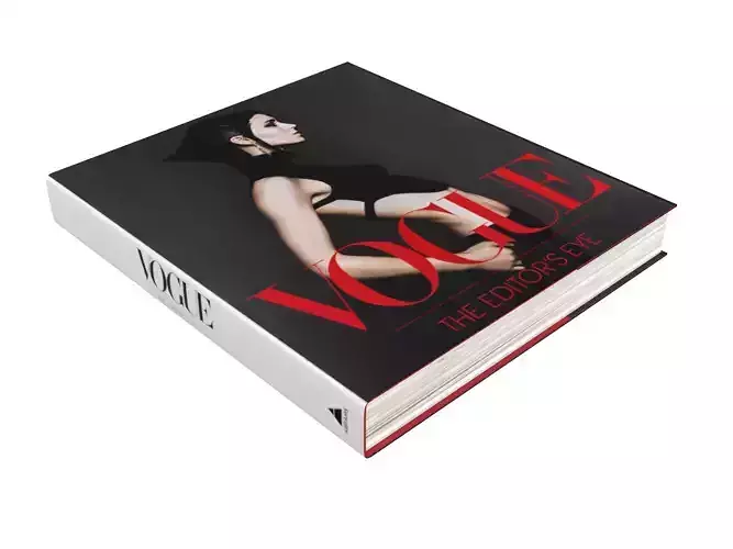Book Vogue Low-poly 3D model