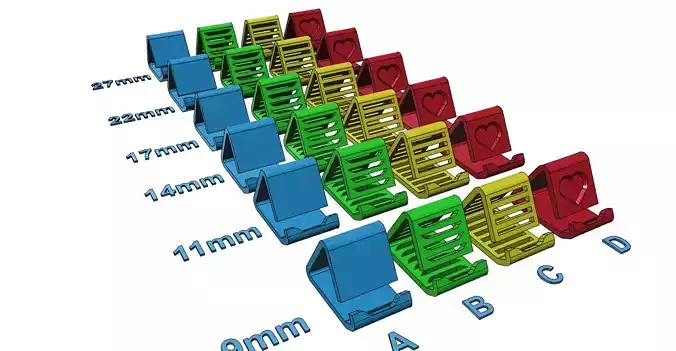 Phone stand holder easy print without support