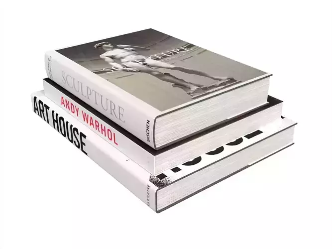 Stacked Art and Architecture Coffee Table Books