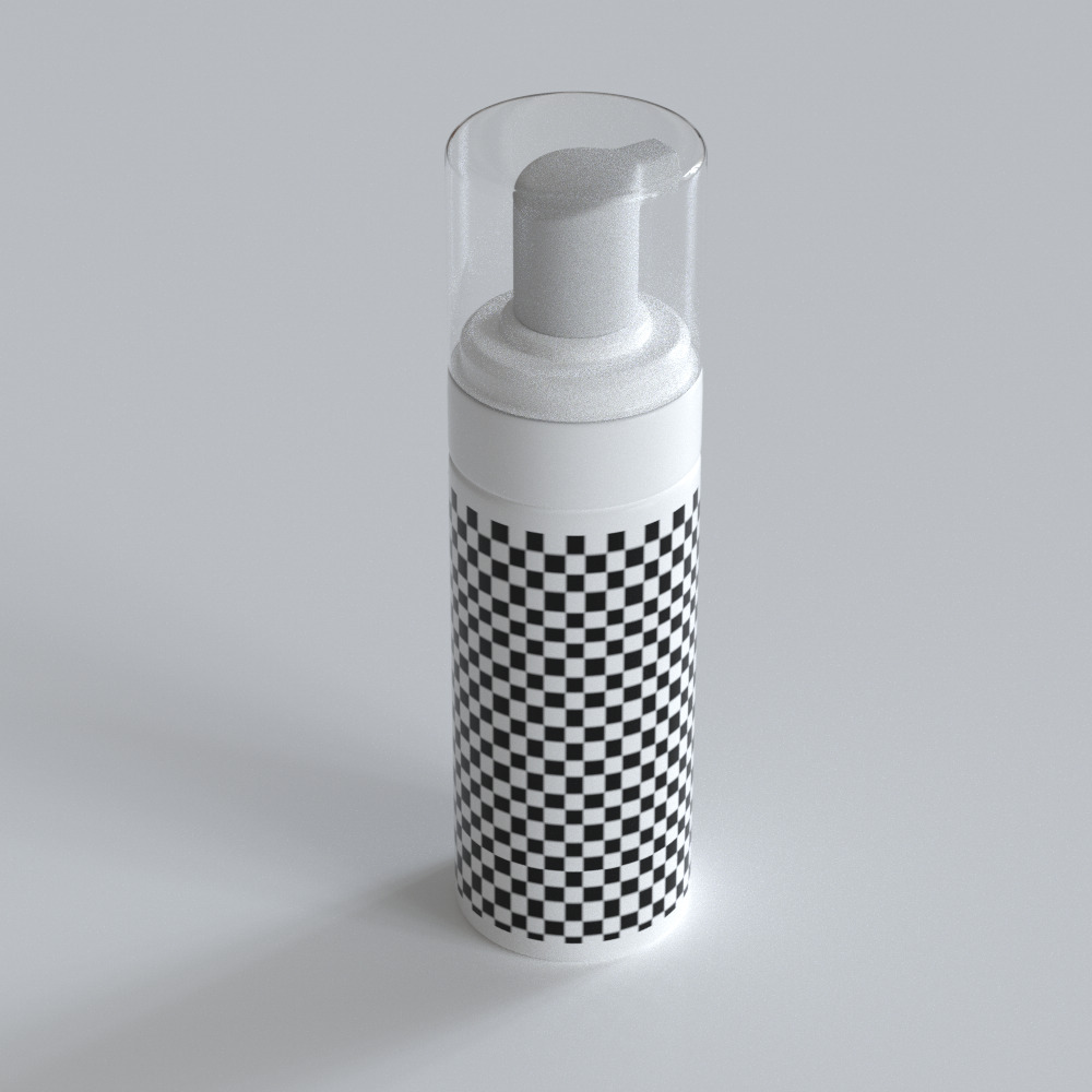 cosmetic Product bottle  3D Model  Low-poly 3D model_2