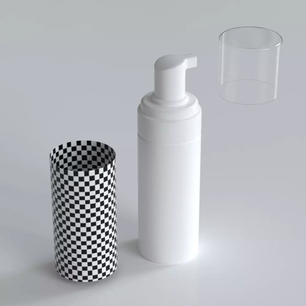 cosmetic Product bottle  3D Model  Low-poly 3D model_0