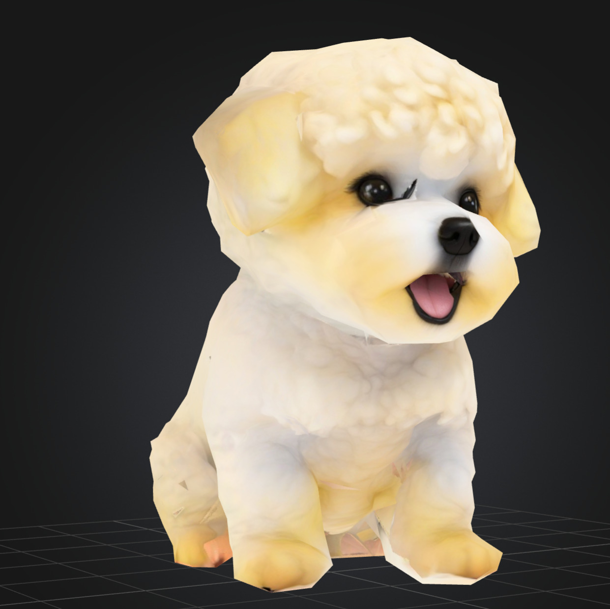 Dog Model - Bichon Frise 3D model_2