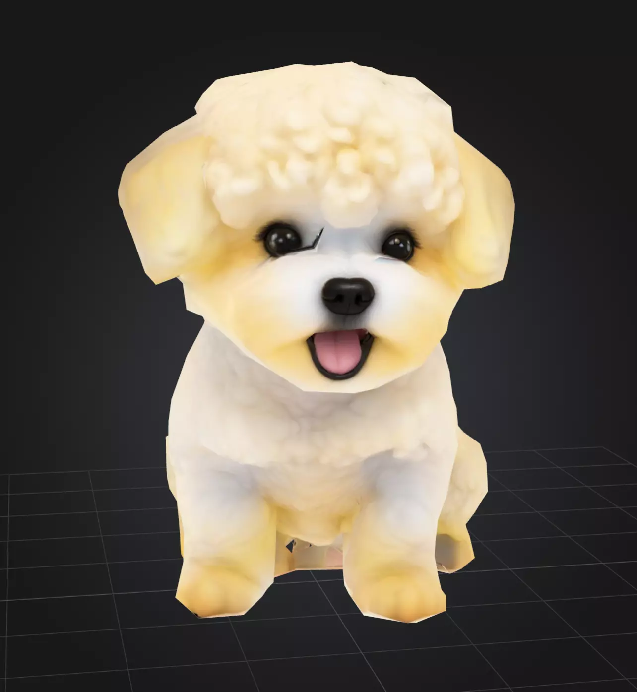 Dog Model - Bichon Frise 3D model_0