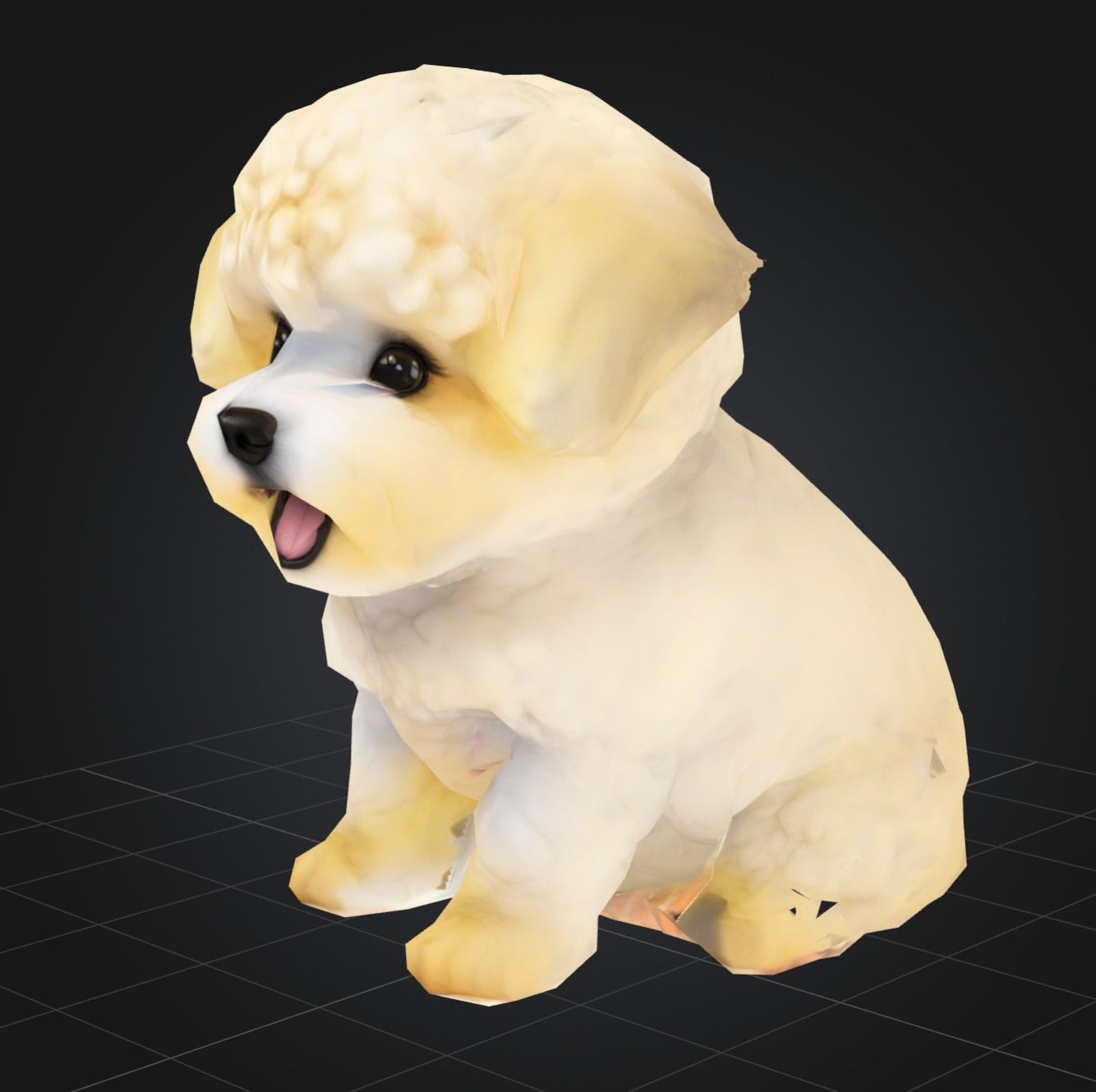 Dog Model - Bichon Frise 3D model_1