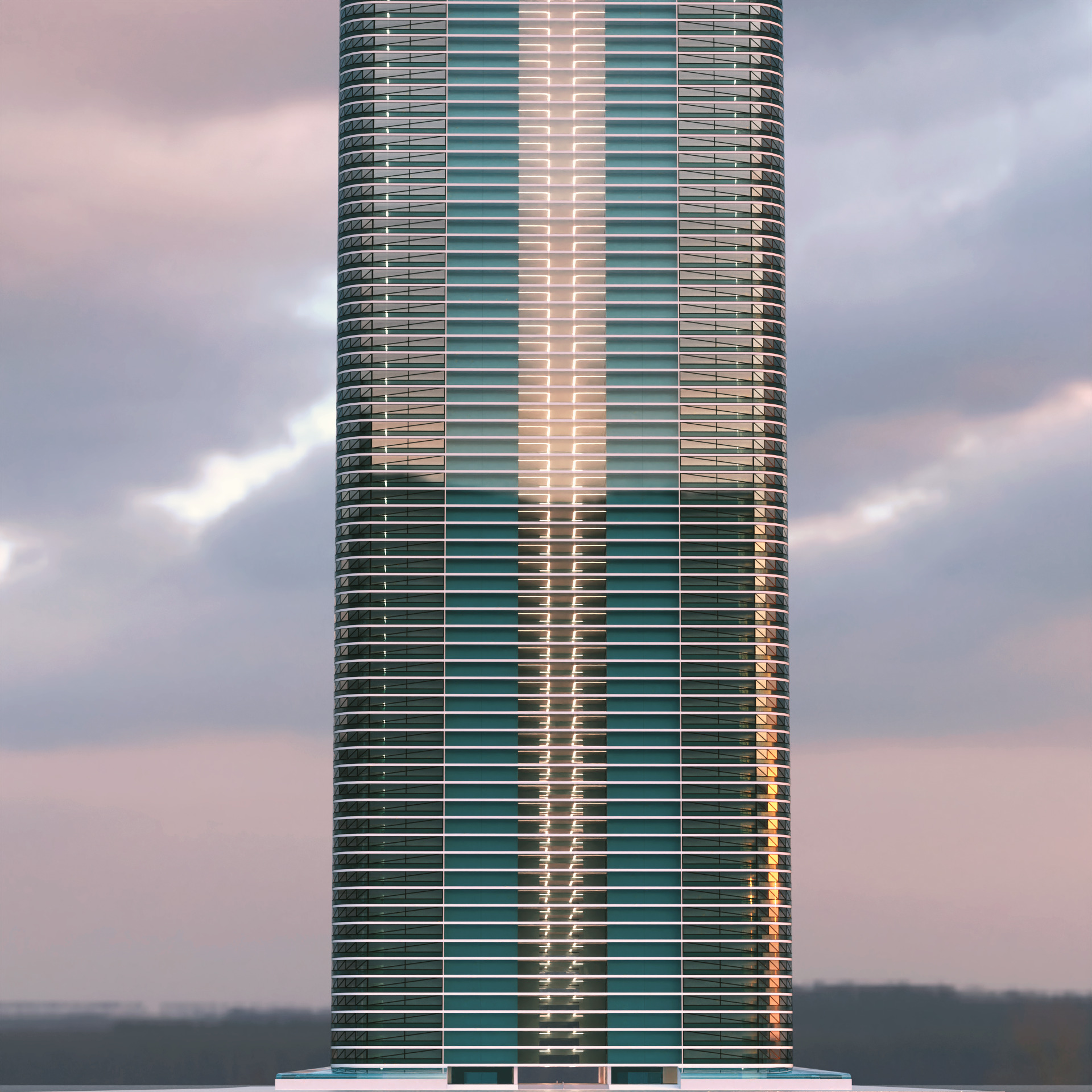 Modern Building Concept V302 3D model_17