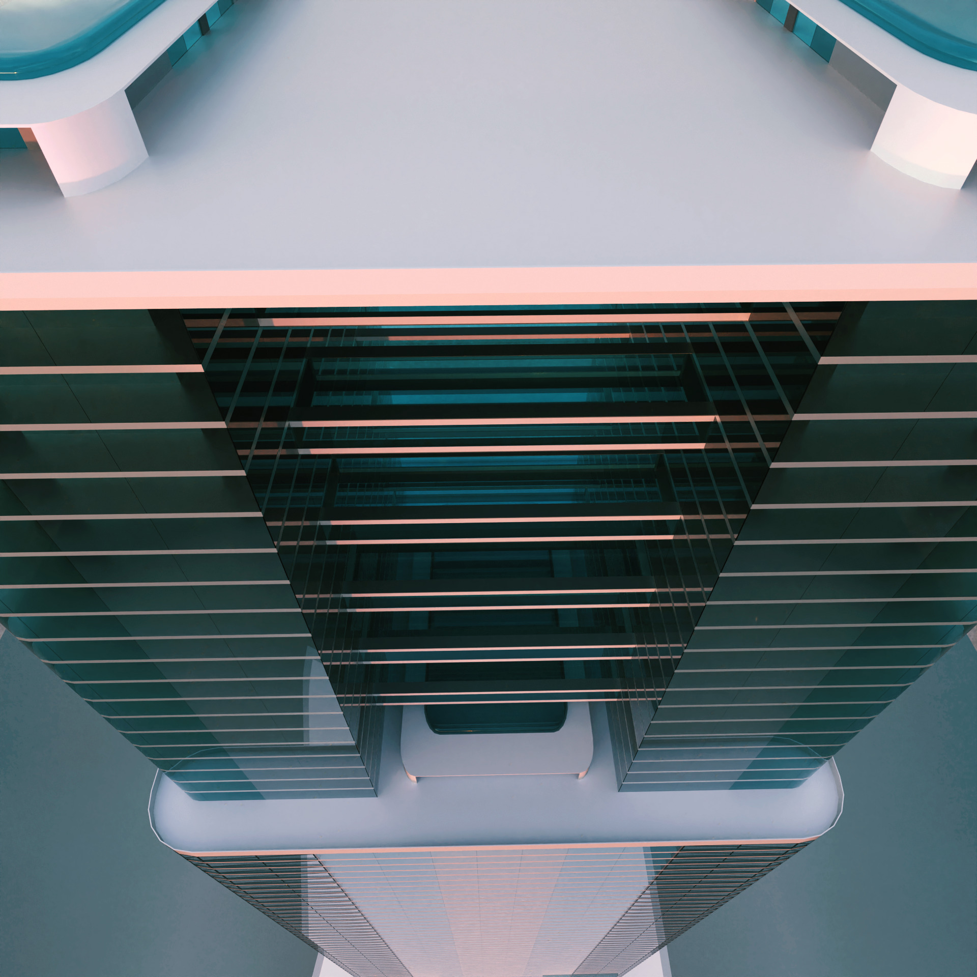 Modern Building Concept V302 3D model_14