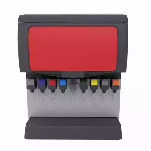 Beverage dispenser machine lowpoly 3d model