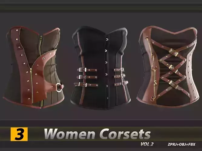 3 Women Corsets-Vol 2