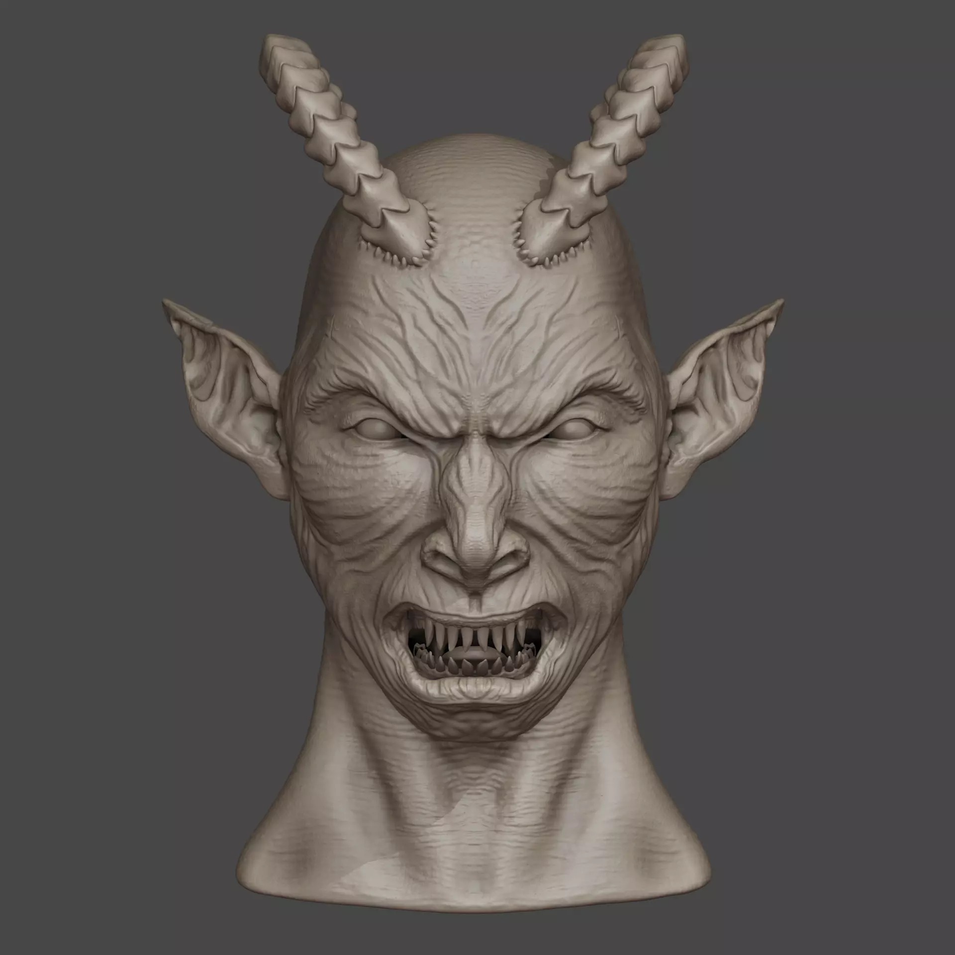 Demon Head Sculpt 01 3D model