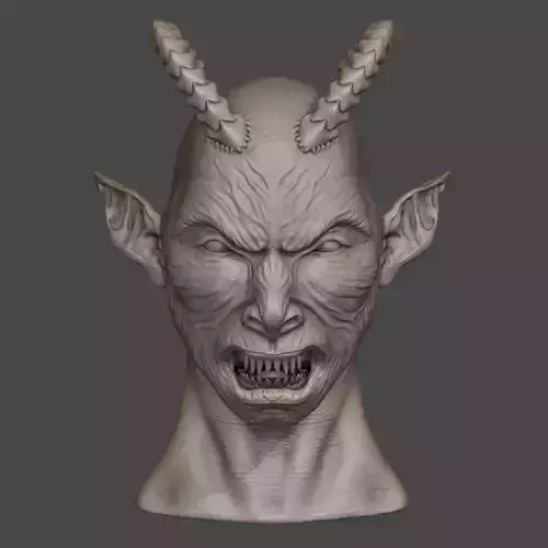 Demon Head Sculpt 01 3D model