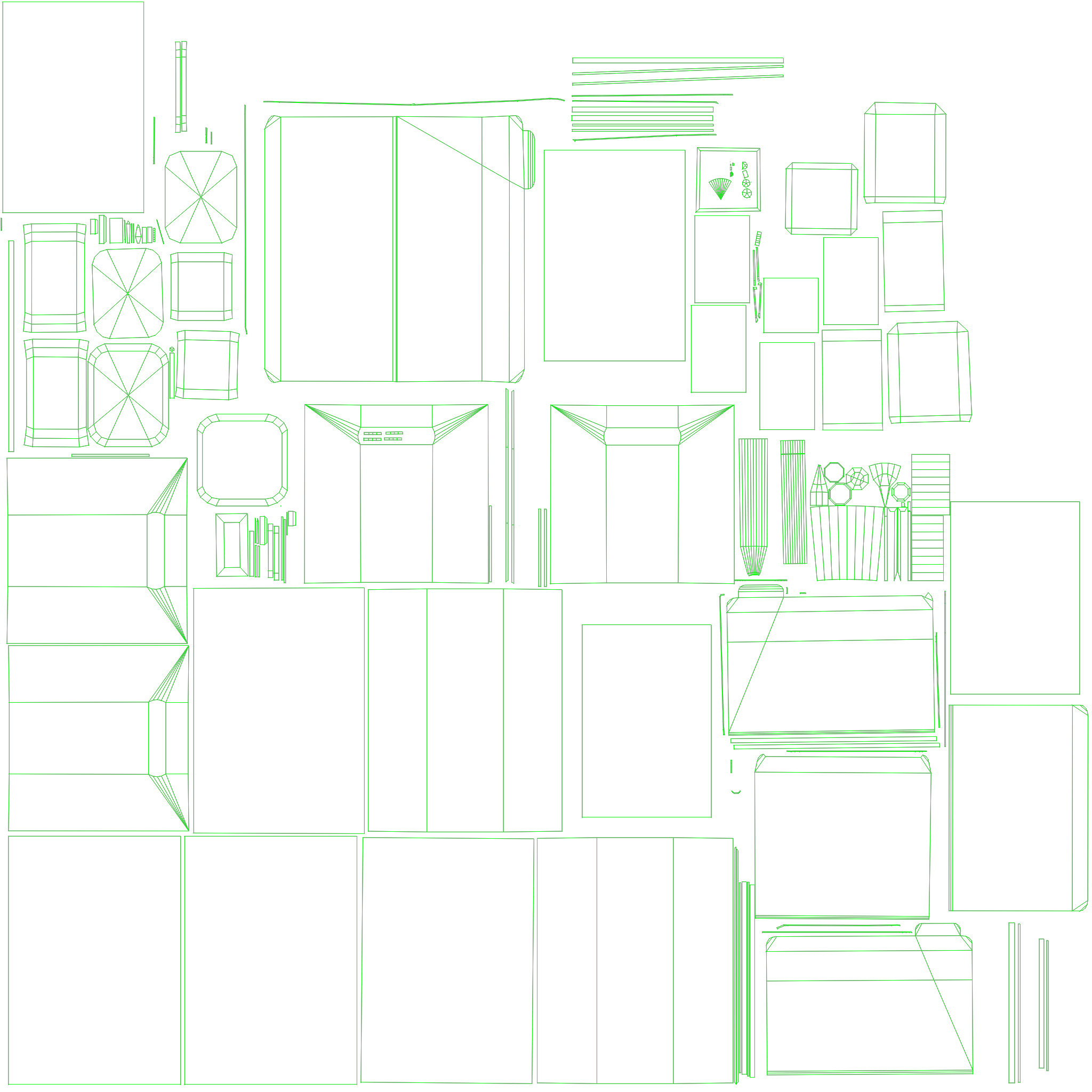 Office items lowpoly 3d model Low-poly 3D model_9