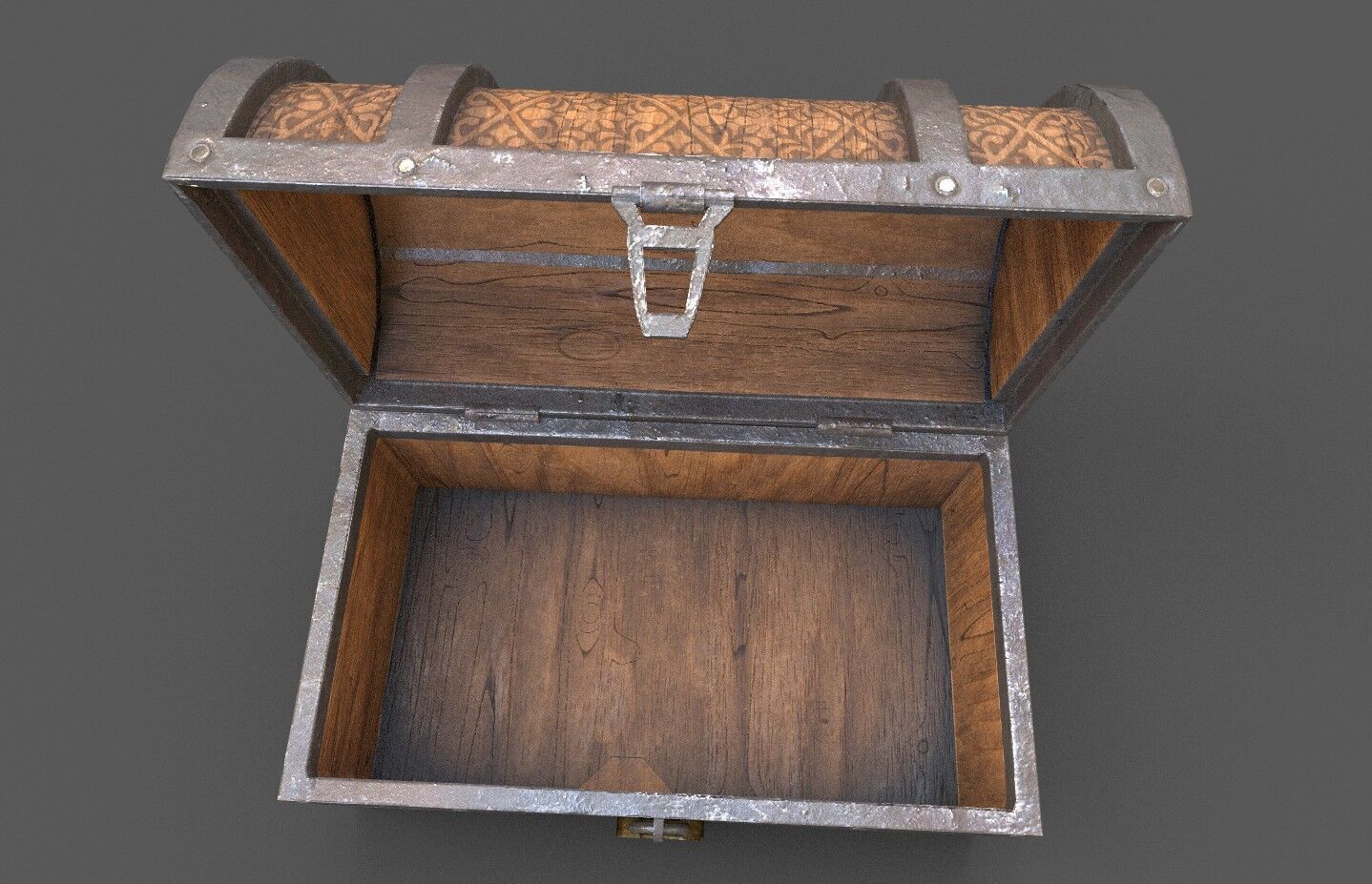 Pack 4 Chest-Storage Box 3D Model Low-poly 3D model_11