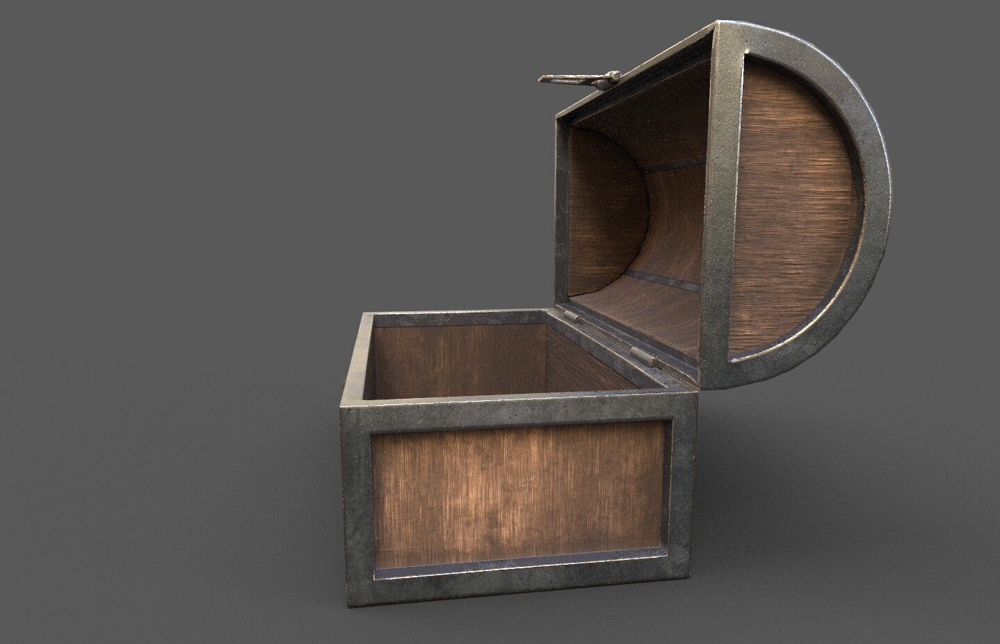 Pack 4 Chest-Storage Box 3D Model Low-poly 3D model_3