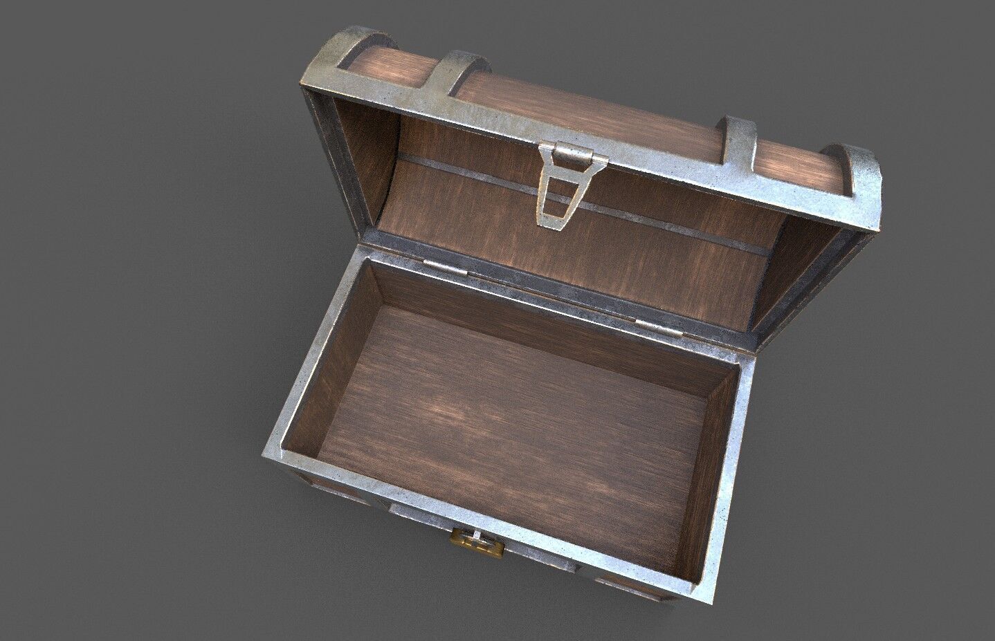 Pack 4 Chest-Storage Box 3D Model Low-poly 3D model_5