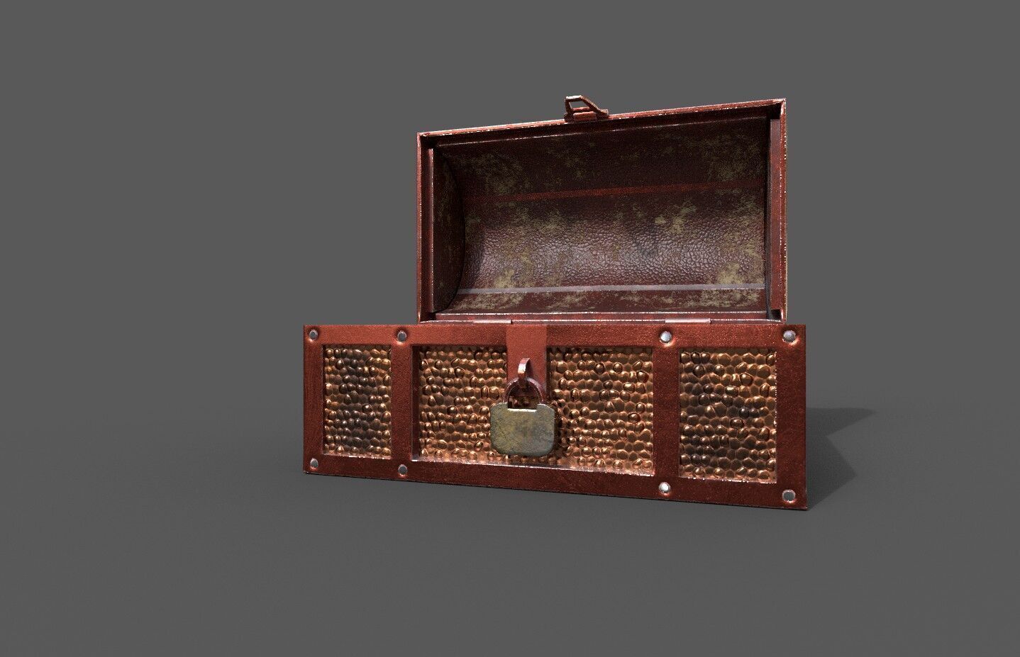 Pack 4 Chest-Storage Box 3D Model Low-poly 3D model_17