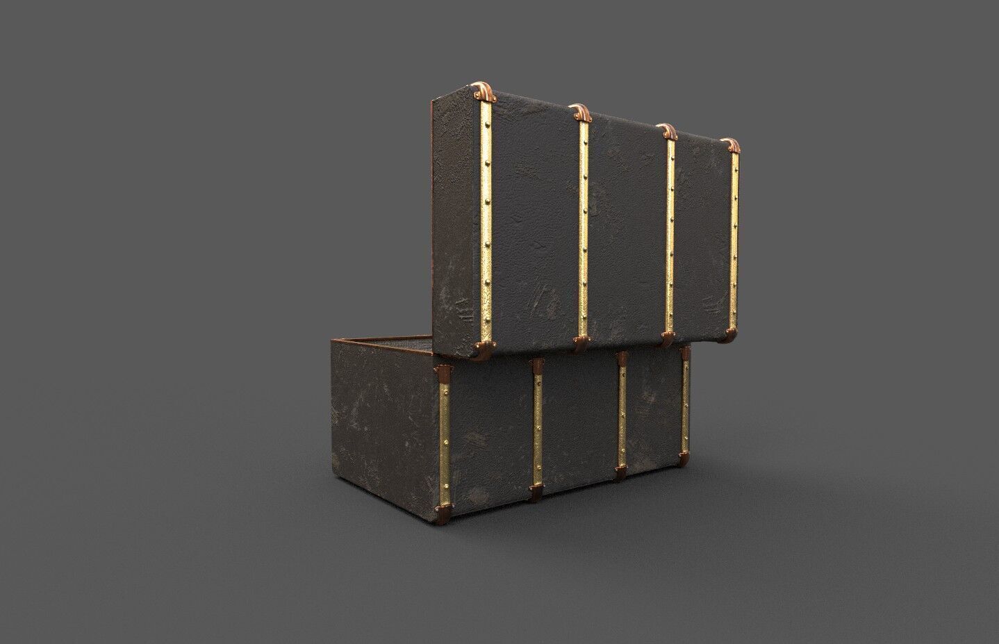 Pack 16 Chest-Storage Box 3D Model Low-poly 3D model_56