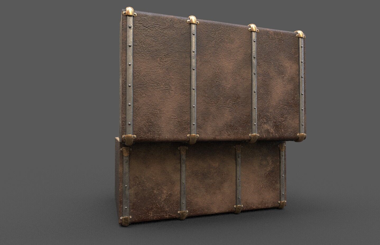 Pack 16 Chest-Storage Box 3D Model Low-poly 3D model_16