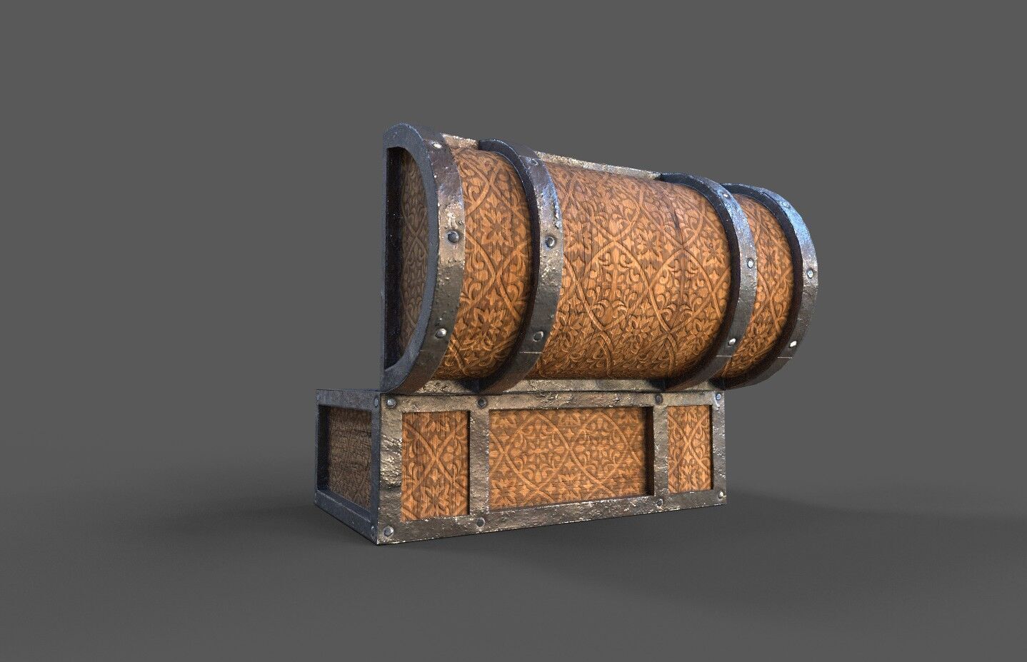 Pack 16 Chest-Storage Box 3D Model Low-poly 3D model_64