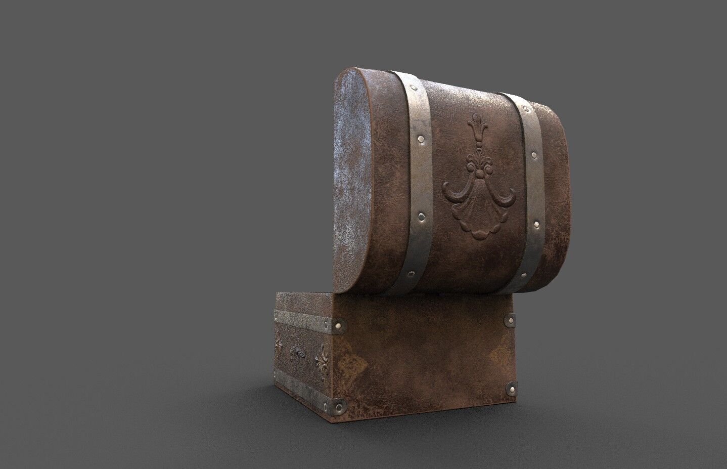 Pack 16 Chest-Storage Box 3D Model Low-poly 3D model_55