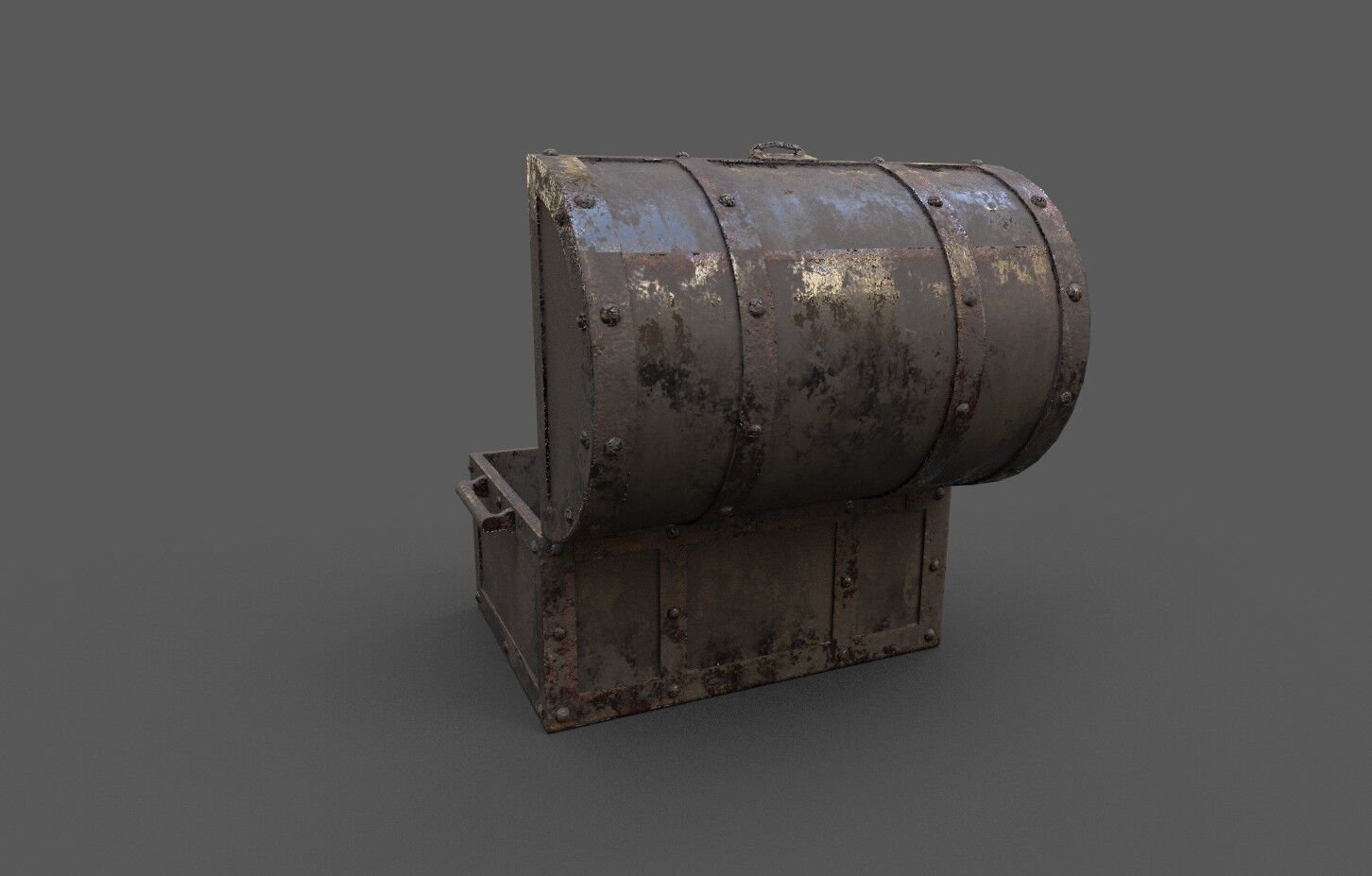 Pack 16 Chest-Storage Box 3D Model Low-poly 3D model_74