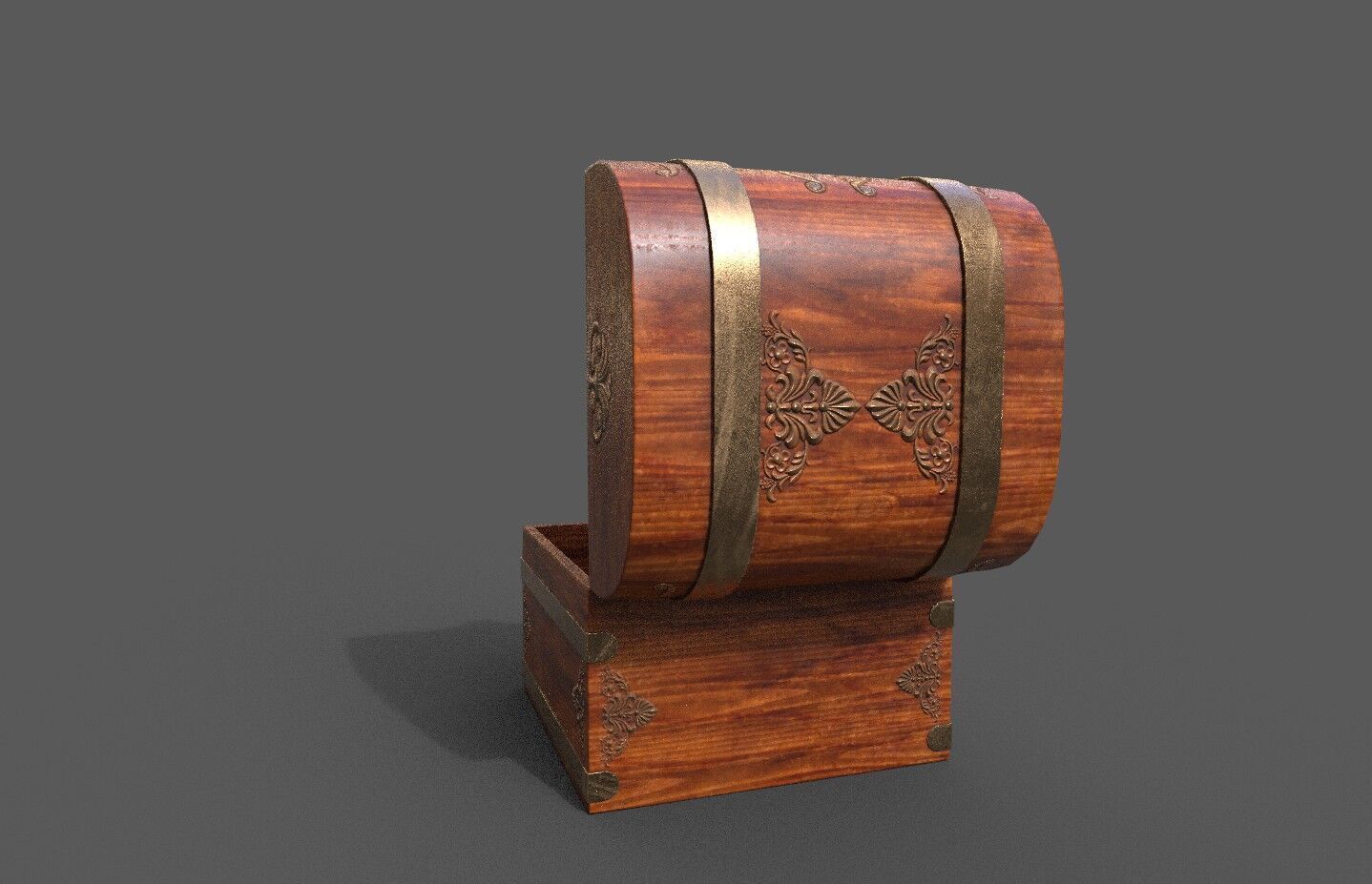 Pack 16 Chest-Storage Box 3D Model Low-poly 3D model_35