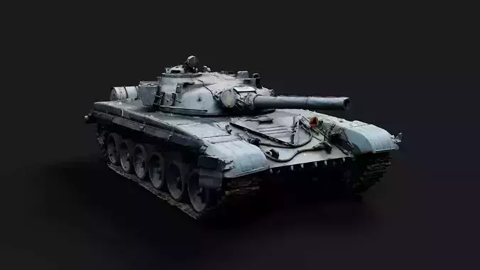 military soviet T72 destroyed tank PBR photogrammetry