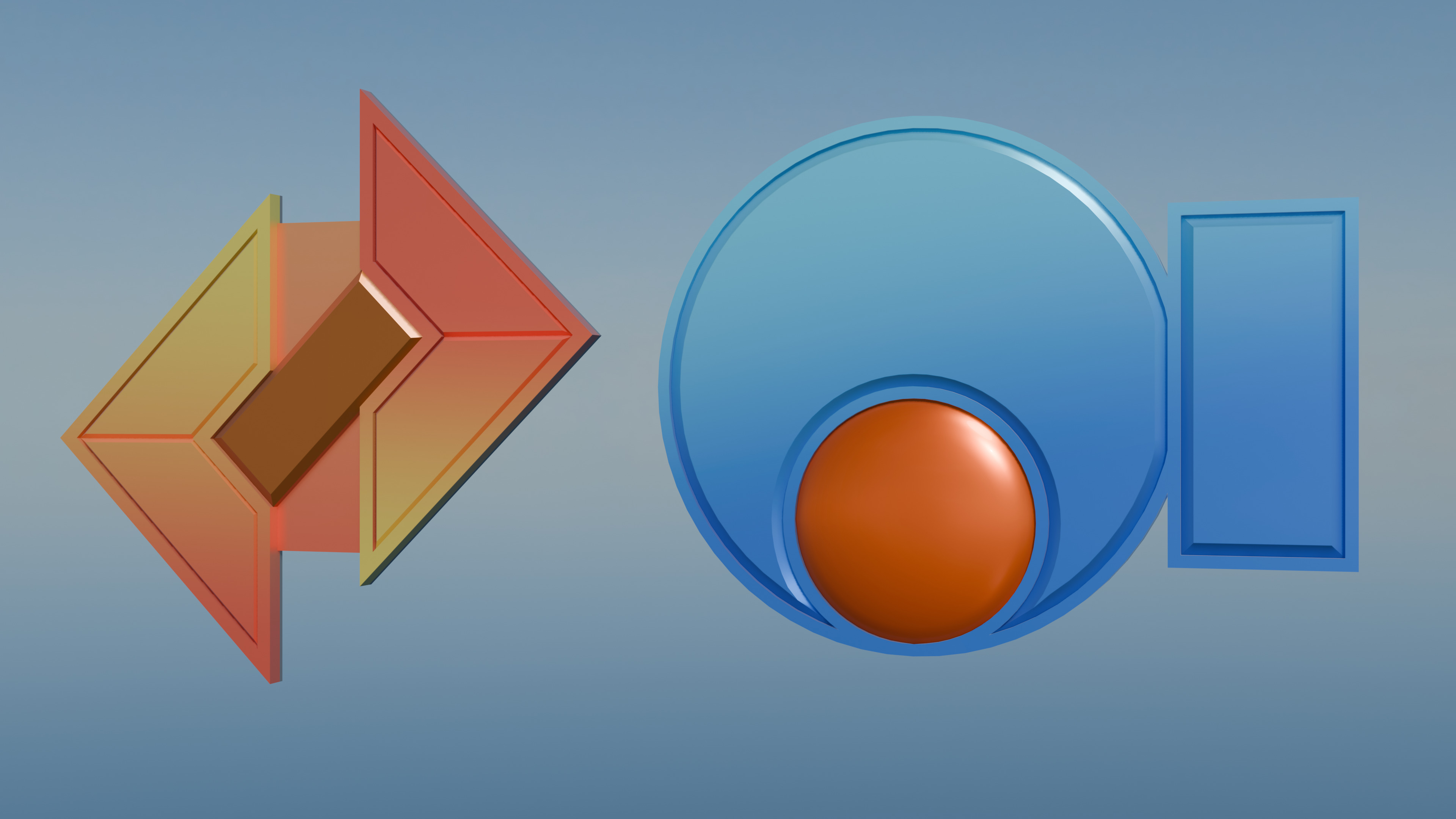 Pokemon Hoenn Gym Badges Low-poly 3D model_1