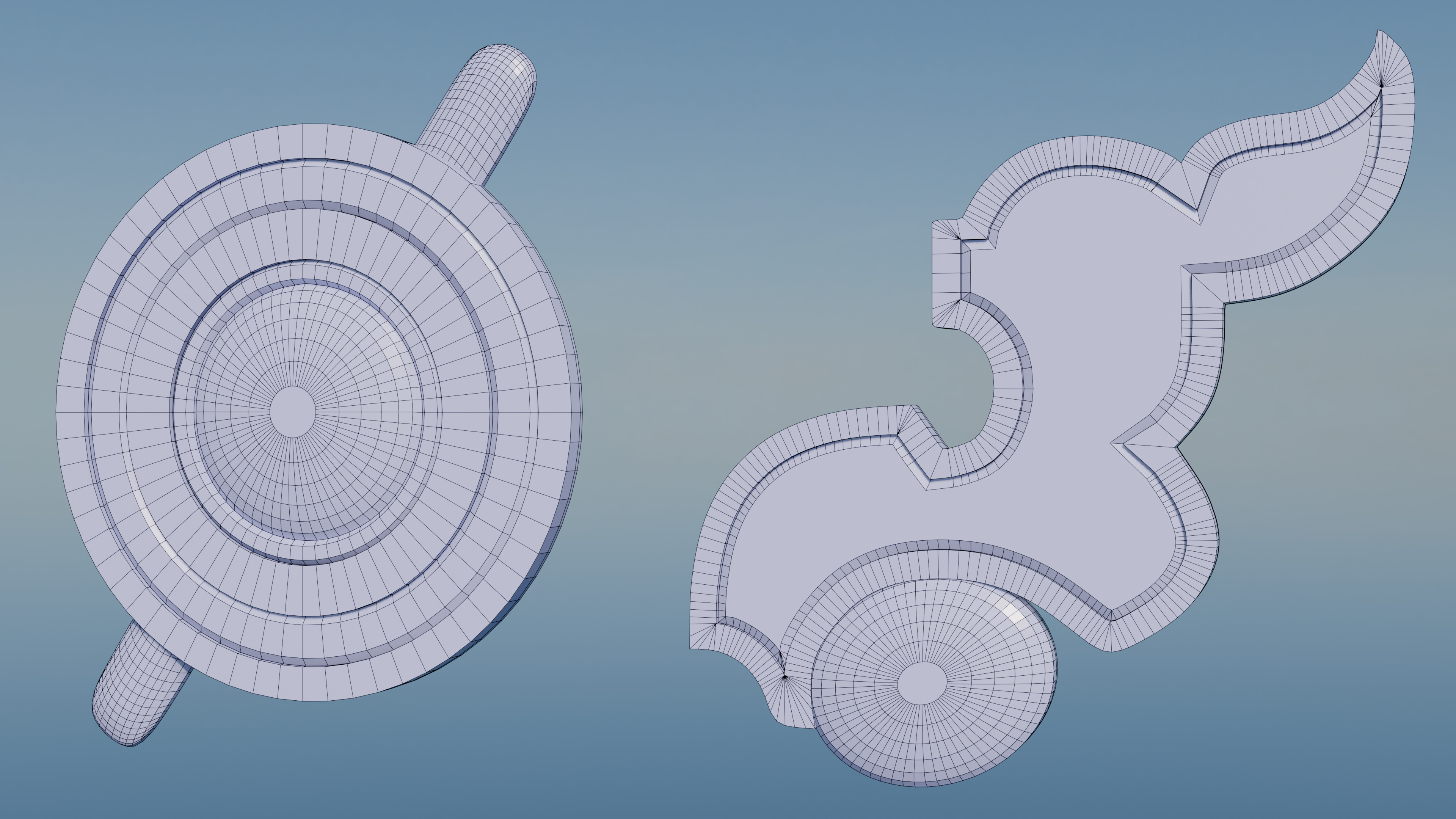 Pokemon Hoenn Gym Badges Low-poly 3D model_9