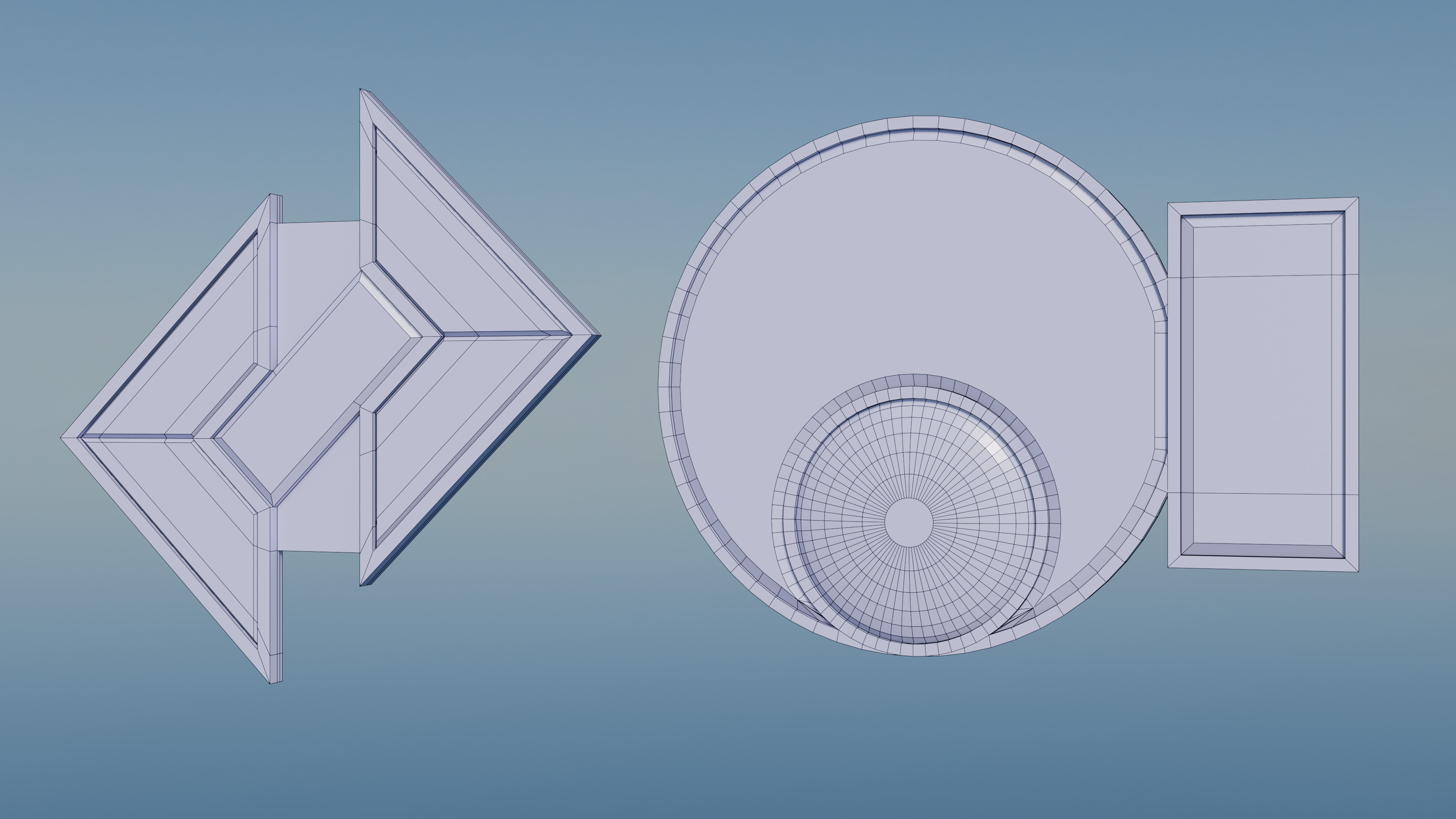 Pokemon Hoenn Gym Badges Low-poly 3D model_3