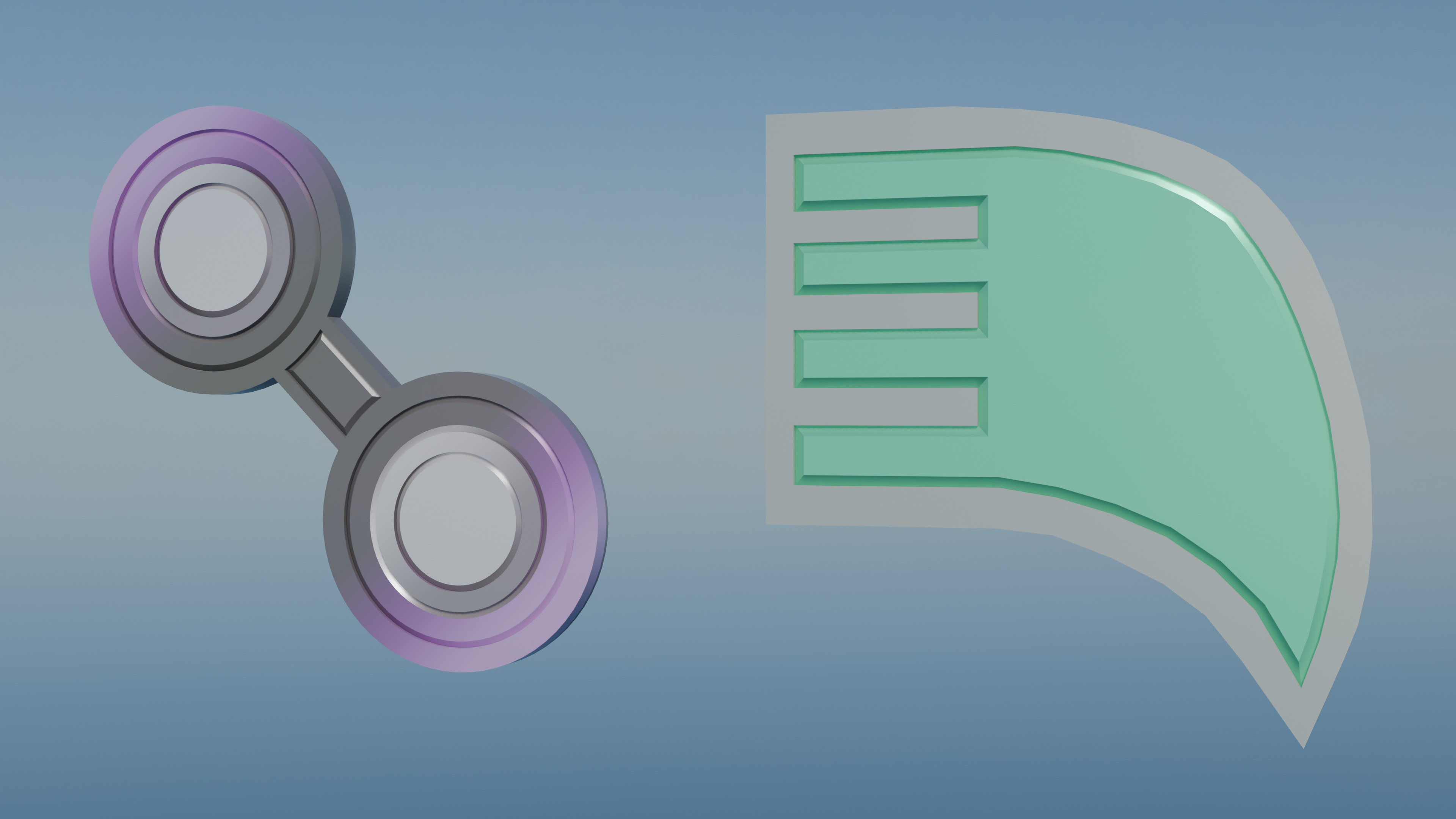 Pokemon Hoenn Gym Badges Low-poly 3D model_13