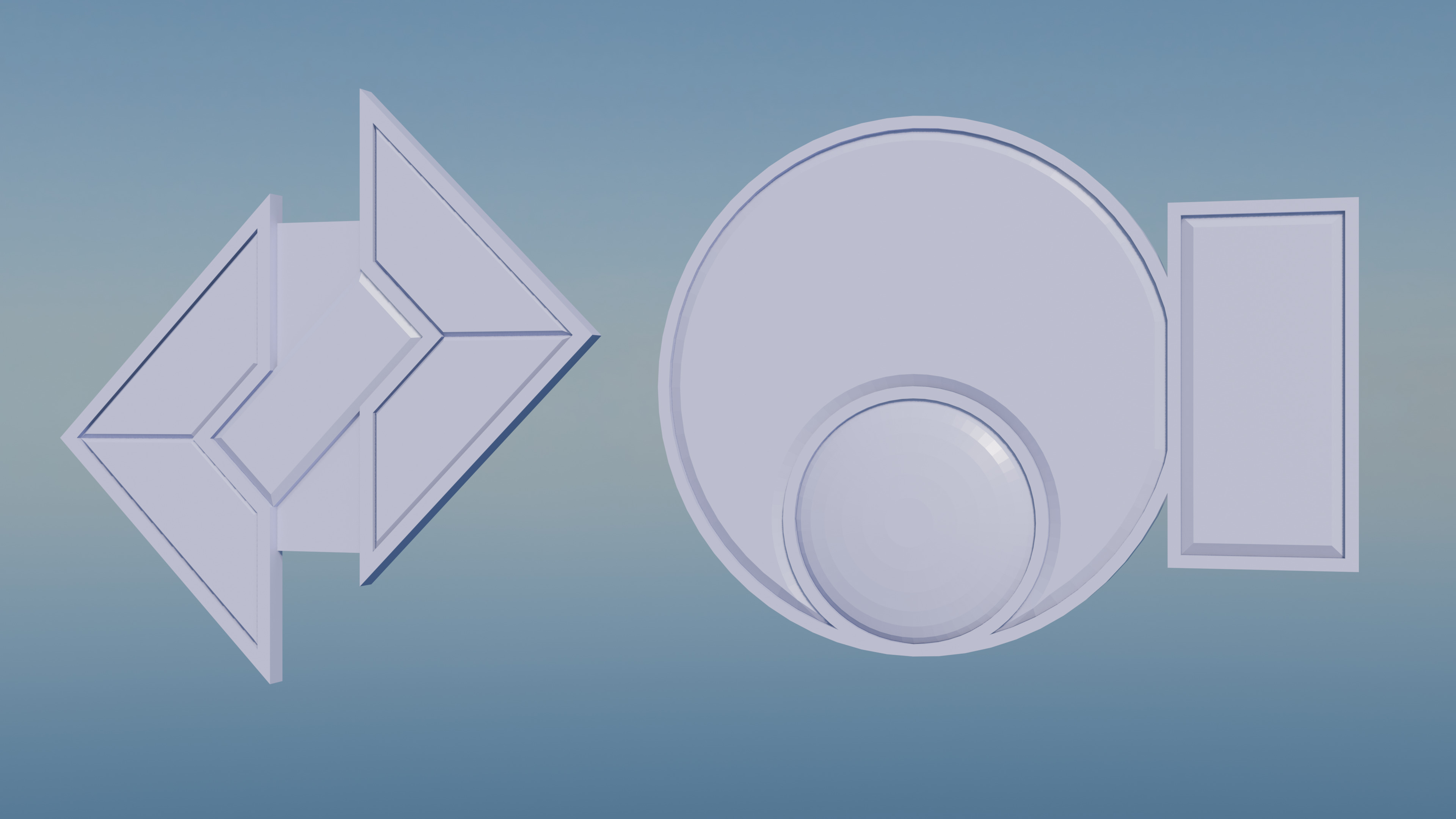 Pokemon Hoenn Gym Badges Low-poly 3D model_2