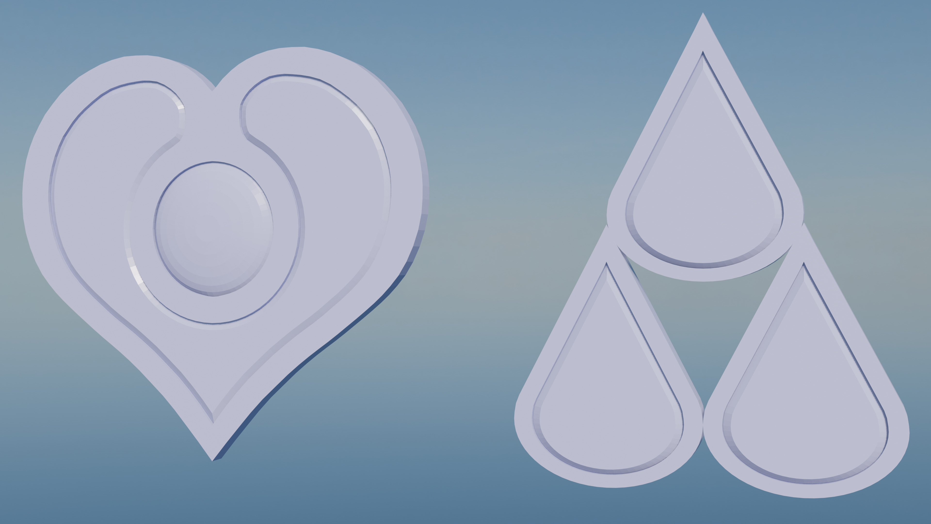 Pokemon Hoenn Gym Badges Low-poly 3D model_20