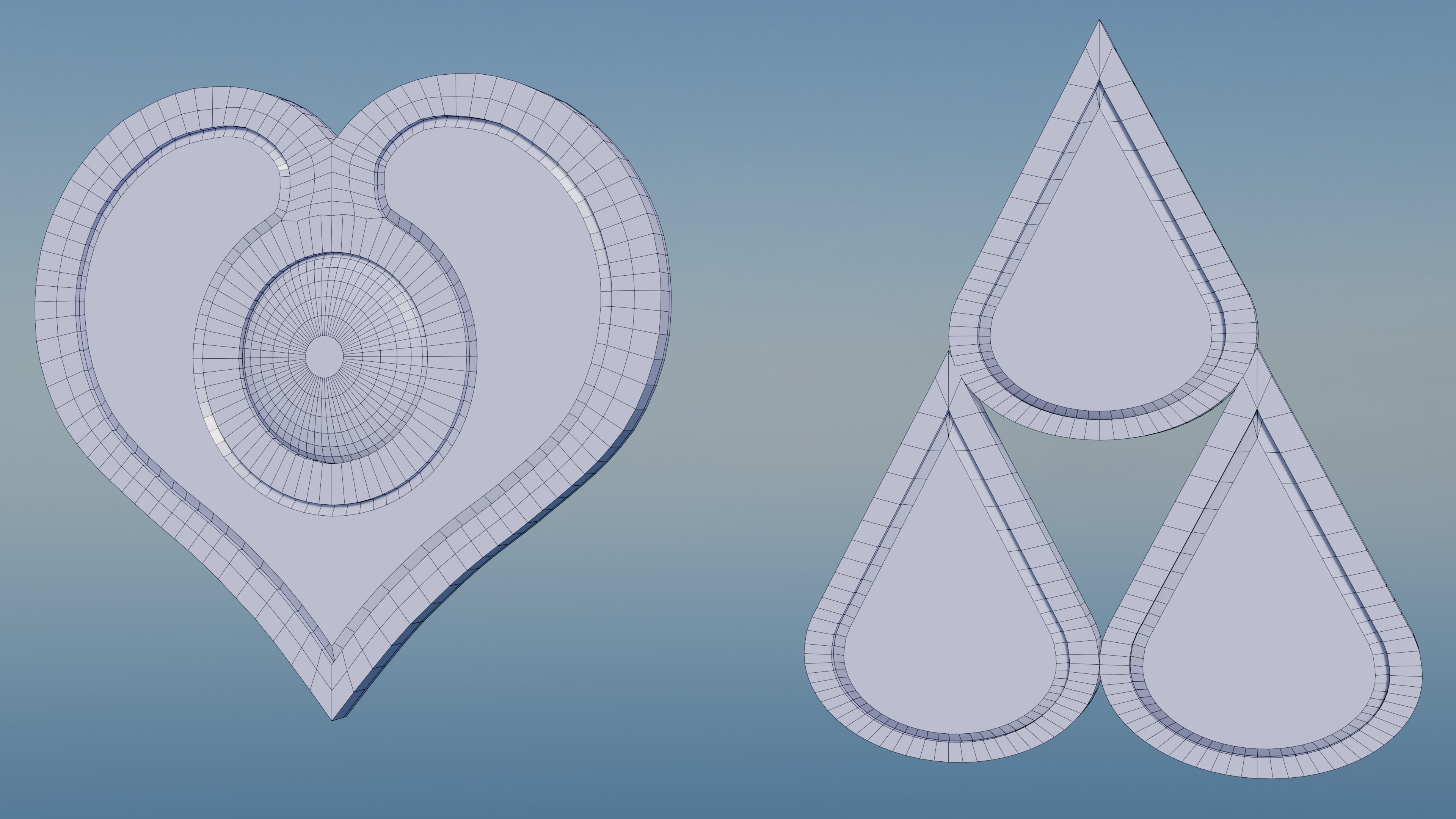 Pokemon Hoenn Gym Badges Low-poly 3D model_21
