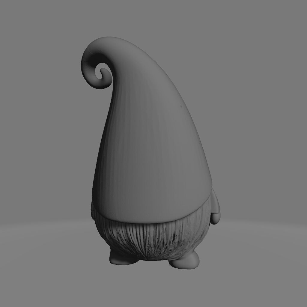 Whimsical Gnome Charm 3D print model_3