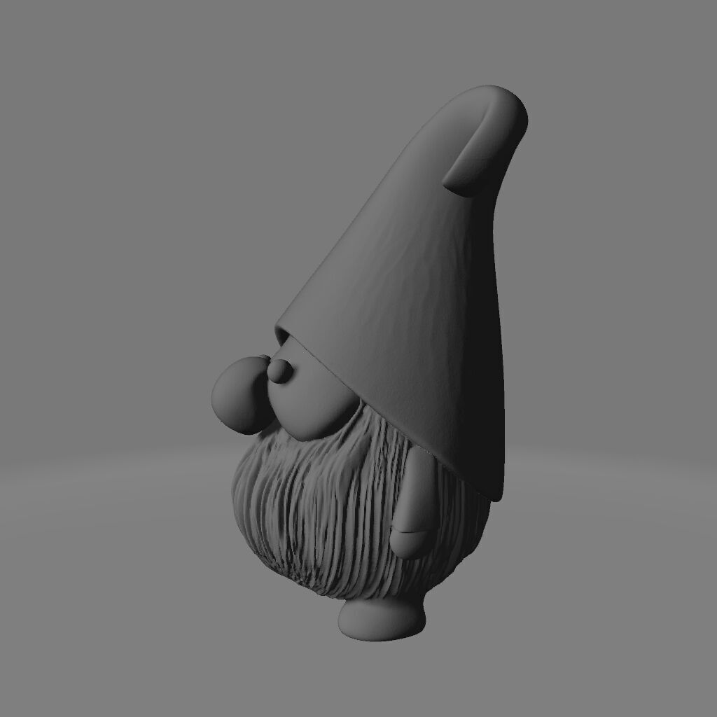 Whimsical Gnome Charm 3D print model_2