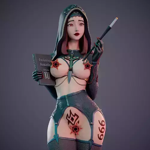 Sinful Nun Rosalie - B 3D print model