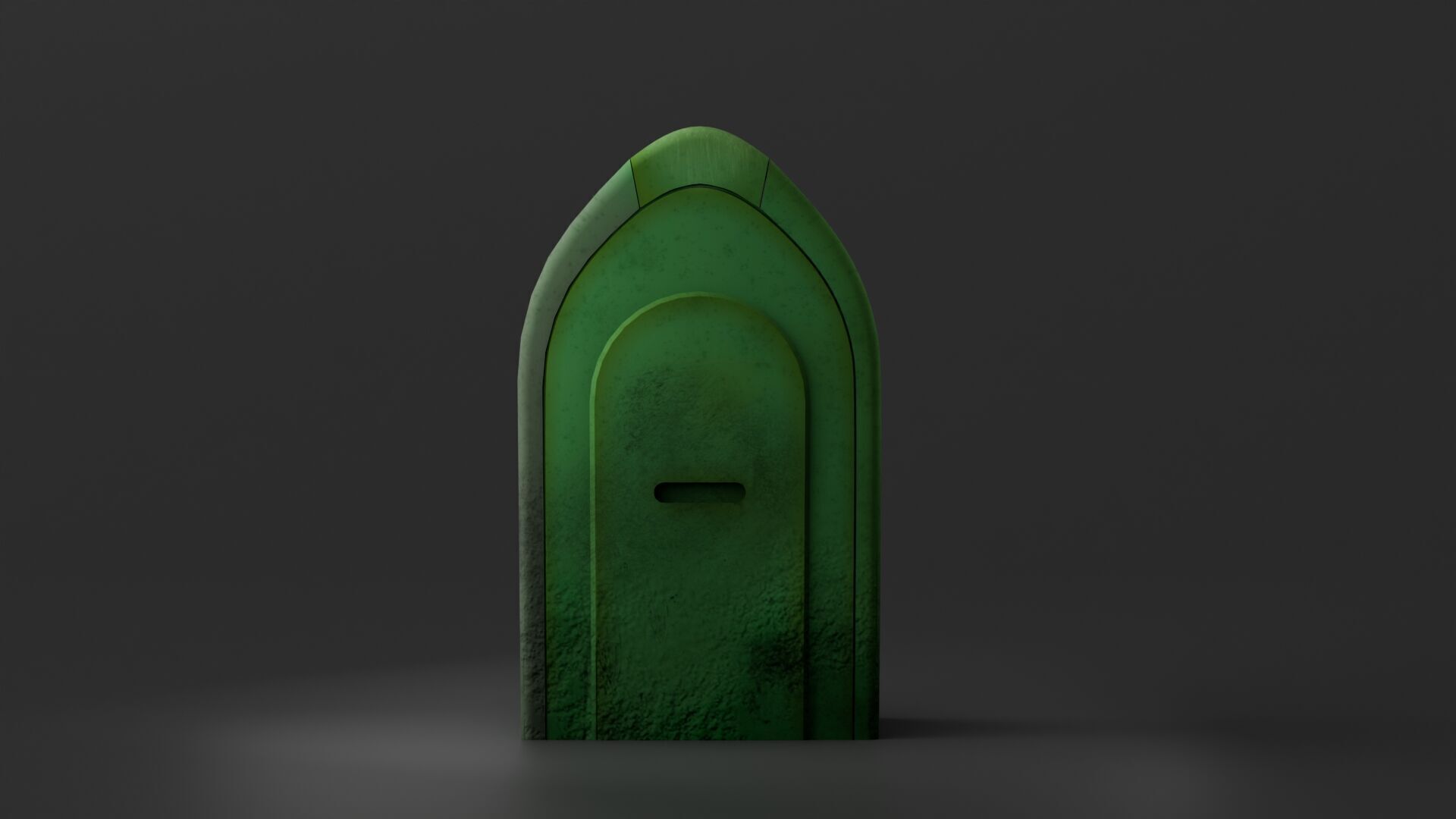 Aged Japanese Trash Can Game Ready PBR Model Low-poly 3D model_2