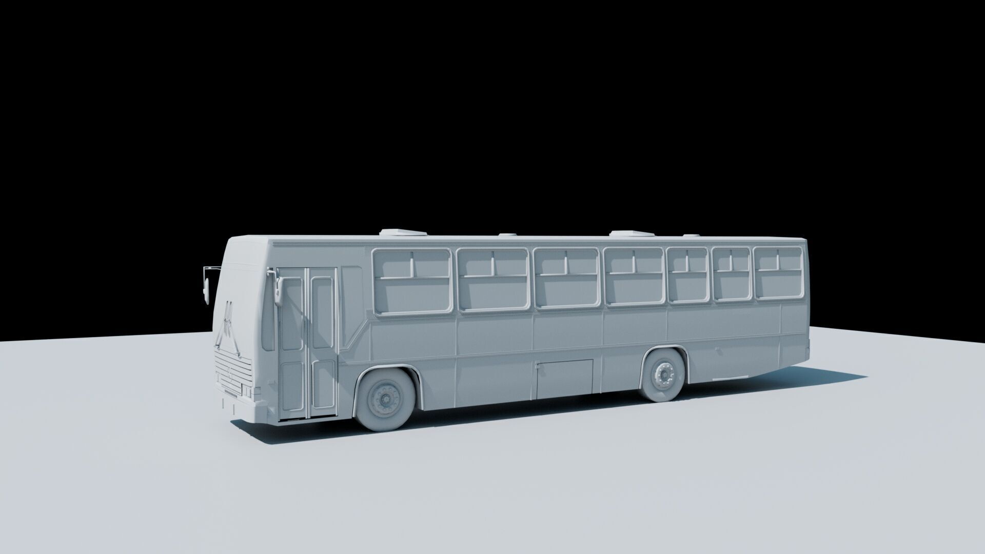 City Bus - Low Poly Low-poly 3D model_2