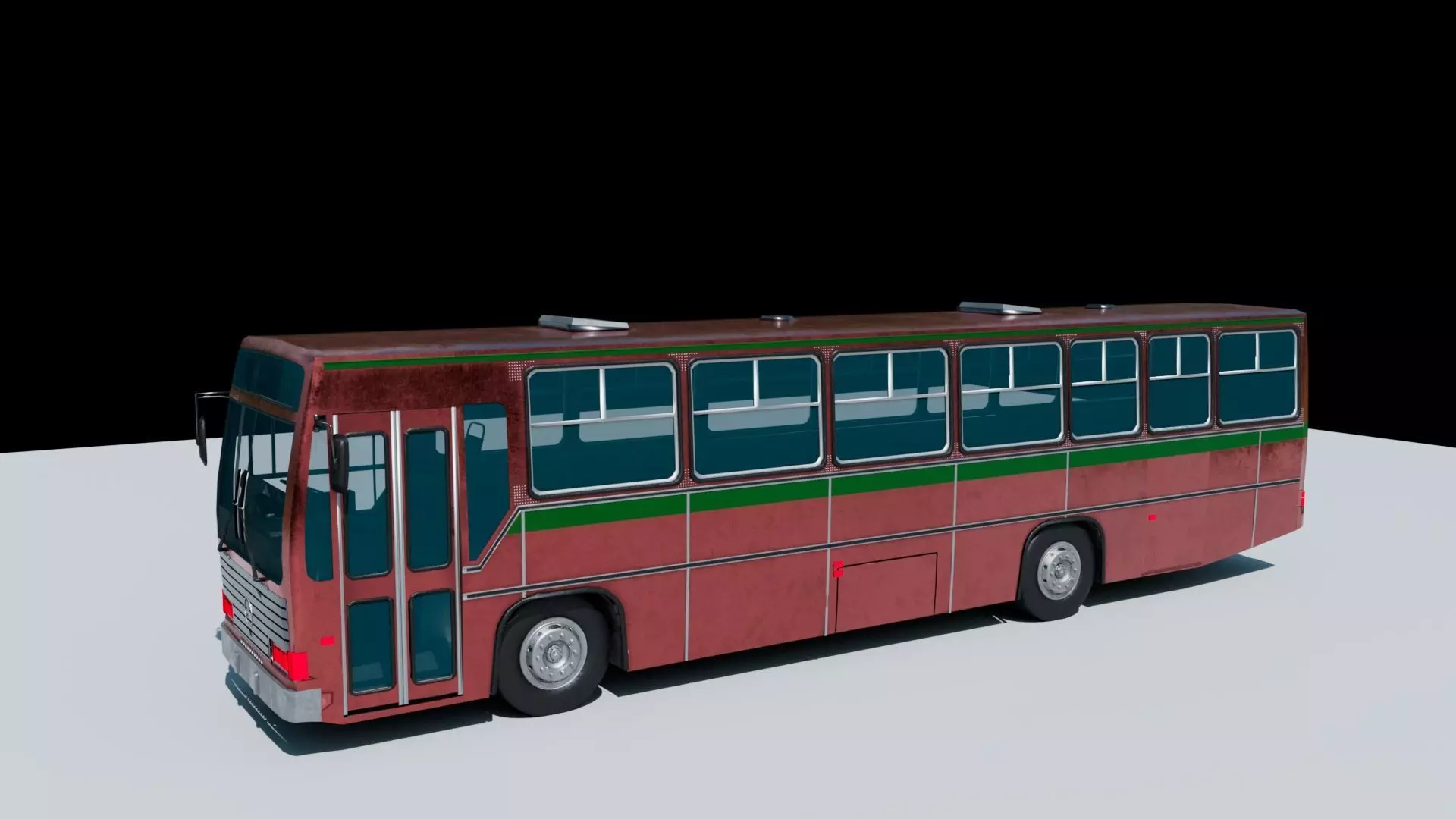 City Bus - Low Poly Low-poly 3D model_0