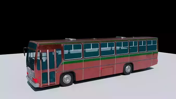 City Bus - Low Poly Low-poly 3D model