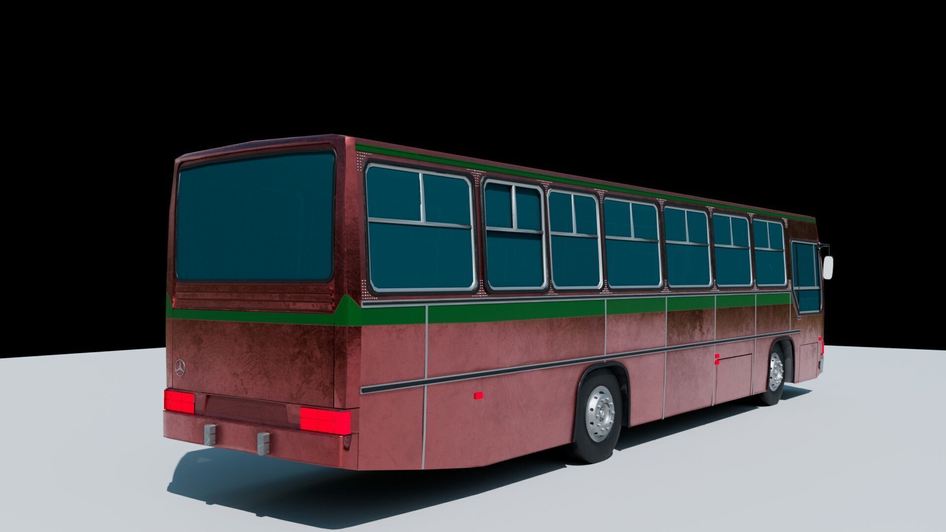City Bus - Low Poly Low-poly 3D model_4