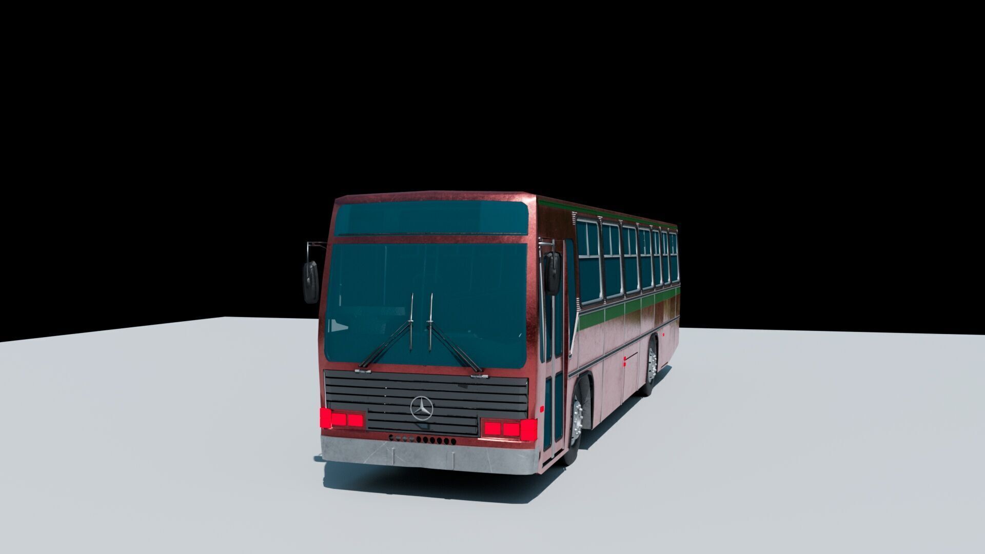 City Bus - Low Poly Low-poly 3D model_1