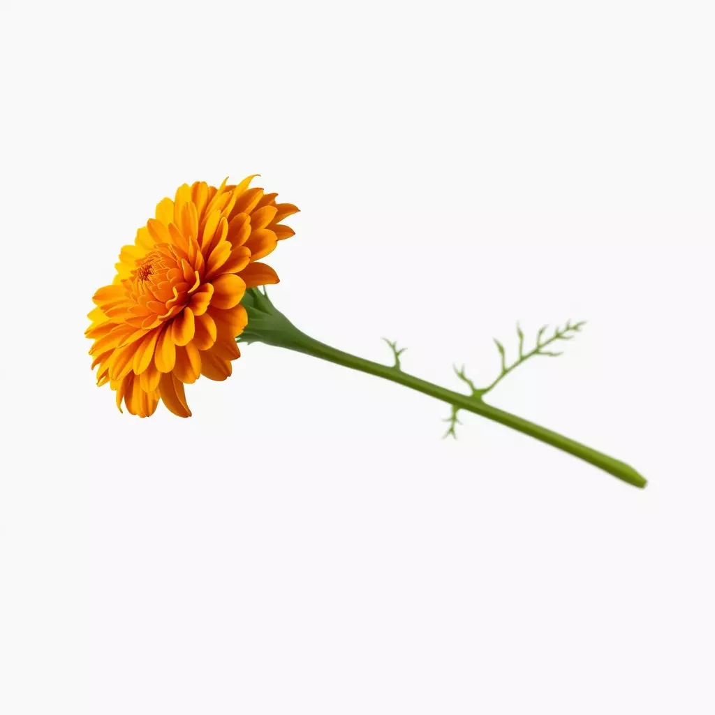 Orange Gerbera Daisy D Model Pack Low-poly 3D model_0