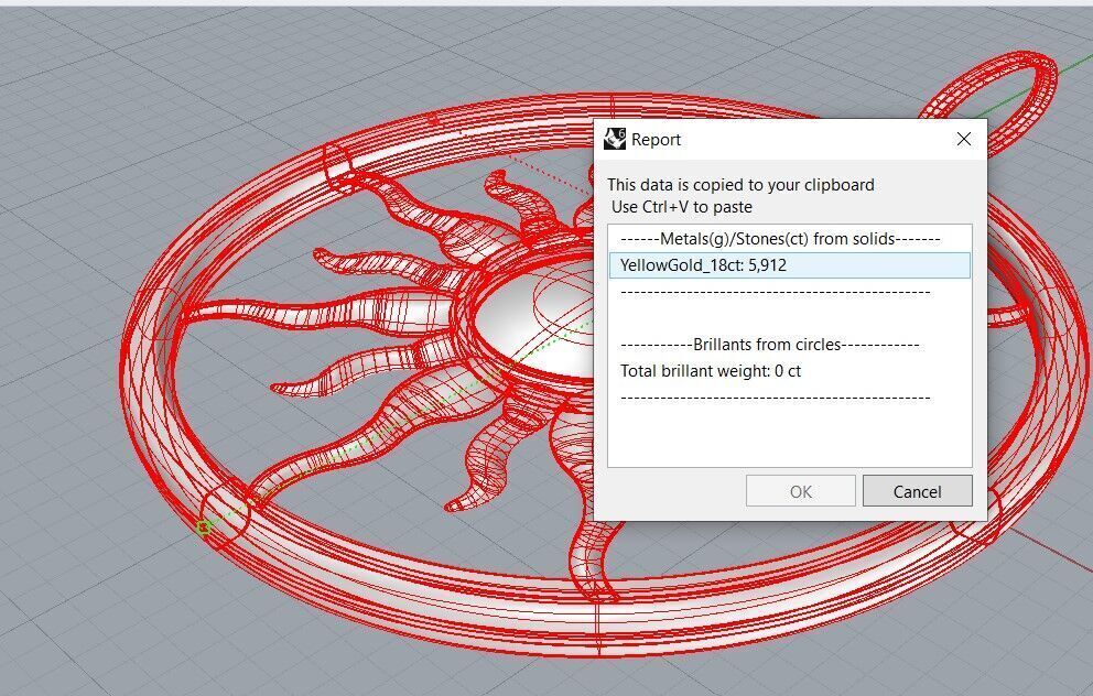 Sun pendant 3D print model_3