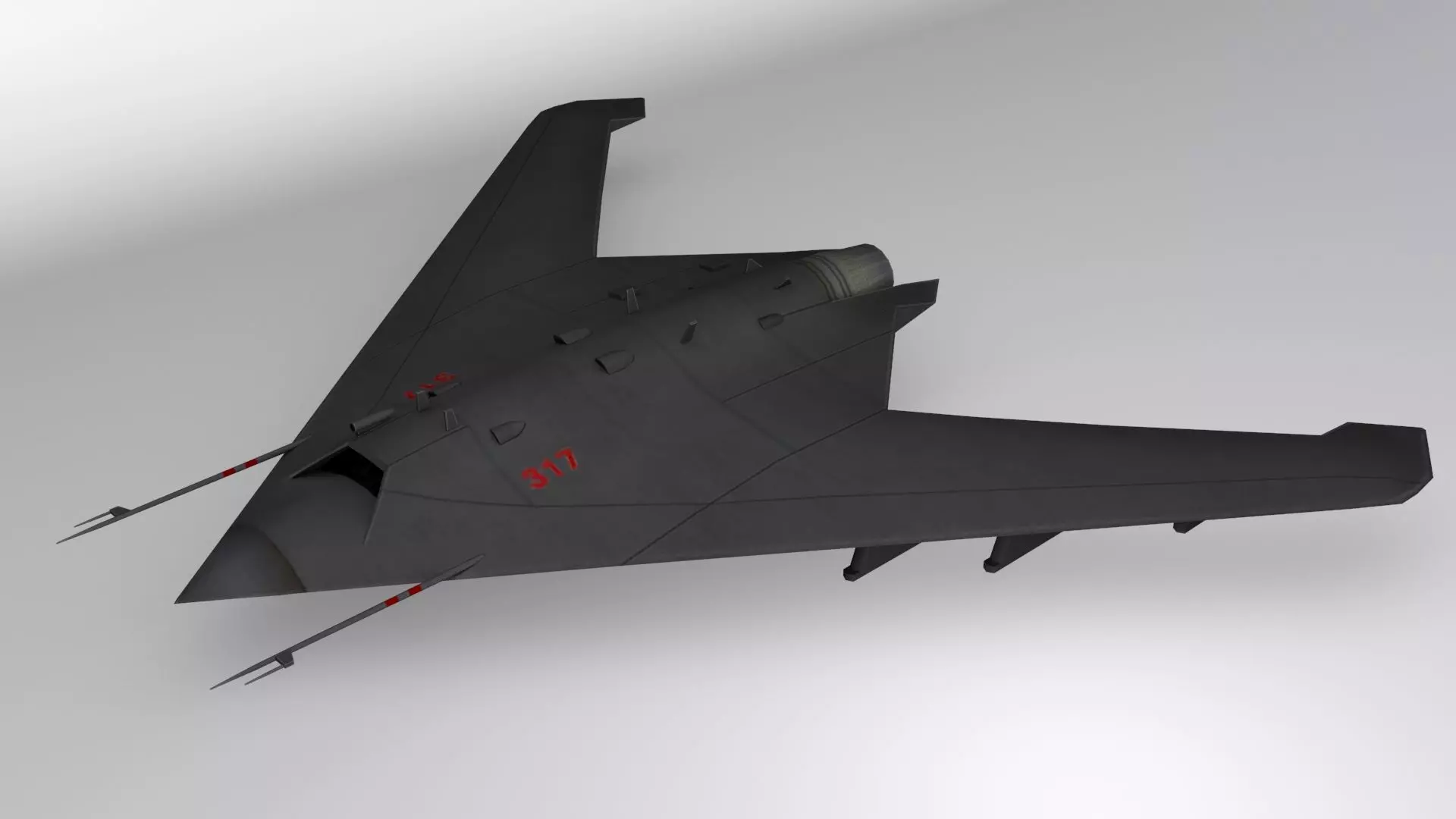 Sukhoi S-70 Low-poly 3D model_0