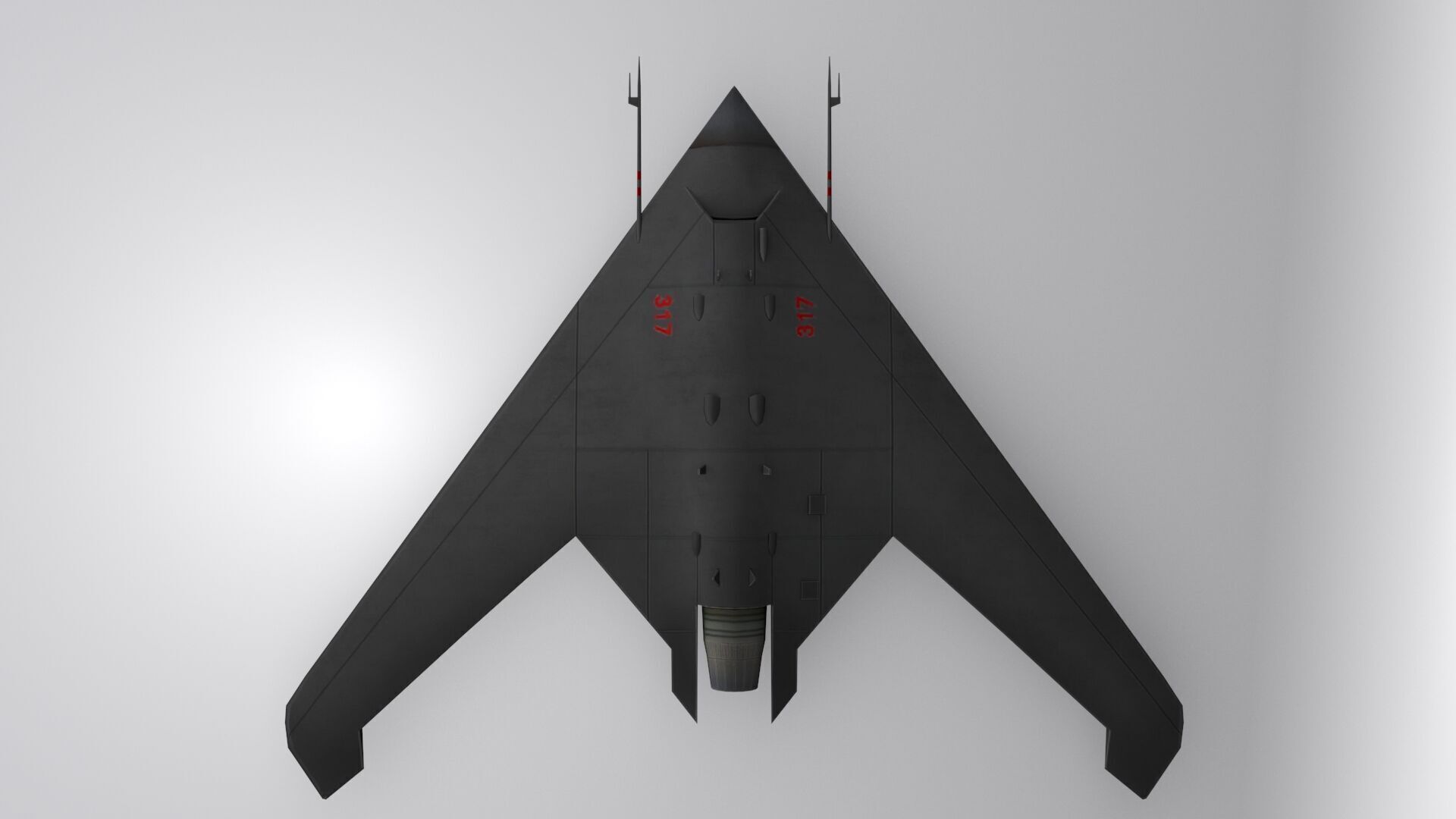 Sukhoi S-70 Low-poly 3D model_2