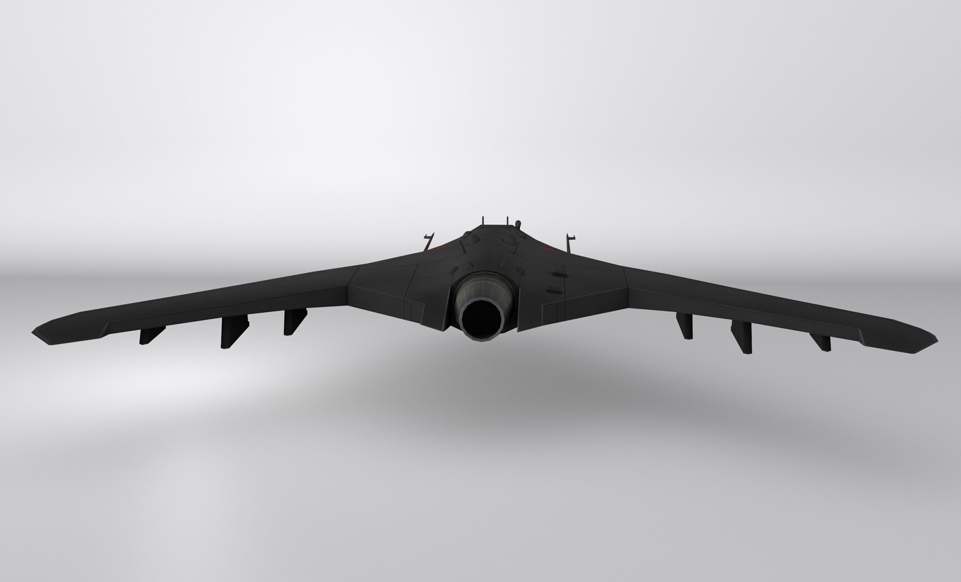 Sukhoi S-70 Low-poly 3D model_7
