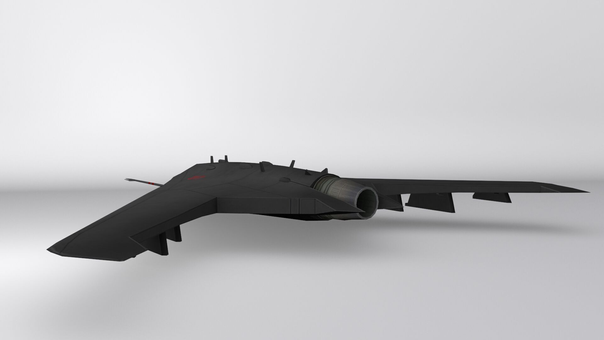 Sukhoi S-70 Low-poly 3D model_3