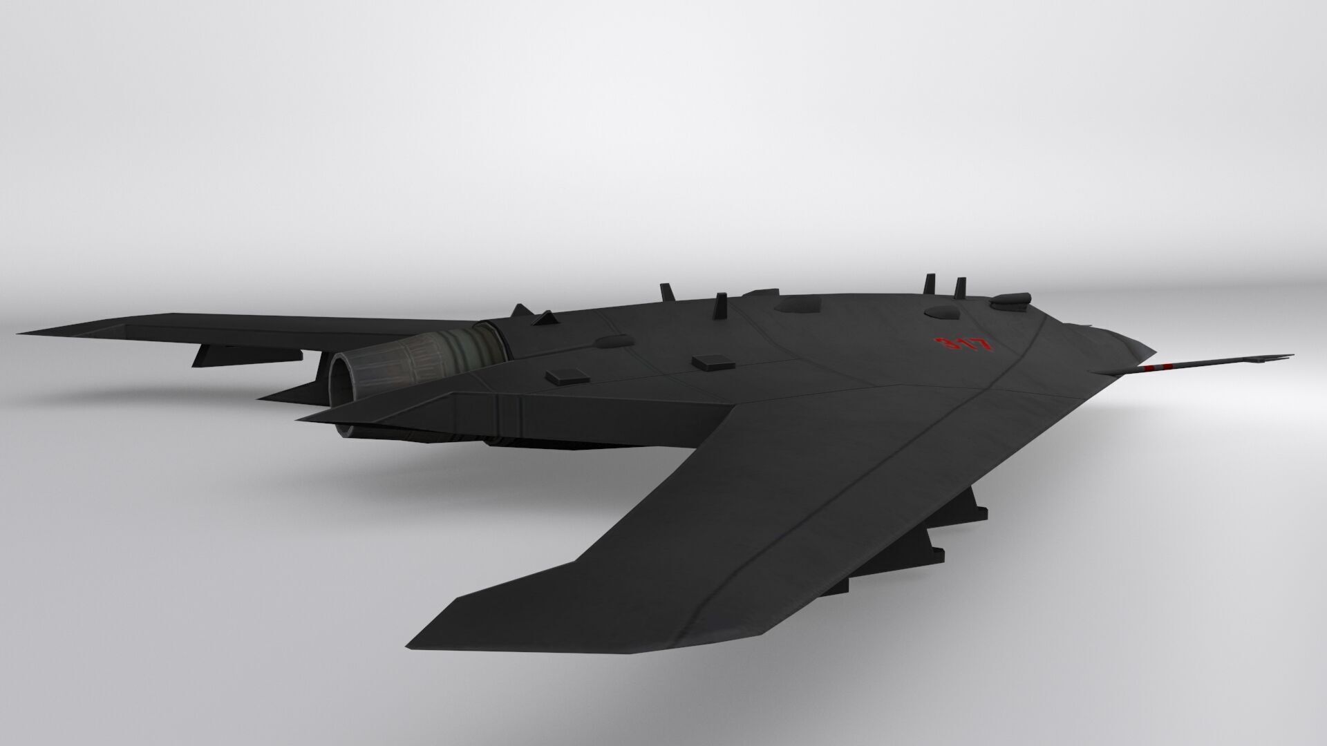 Sukhoi S-70 Low-poly 3D model_6